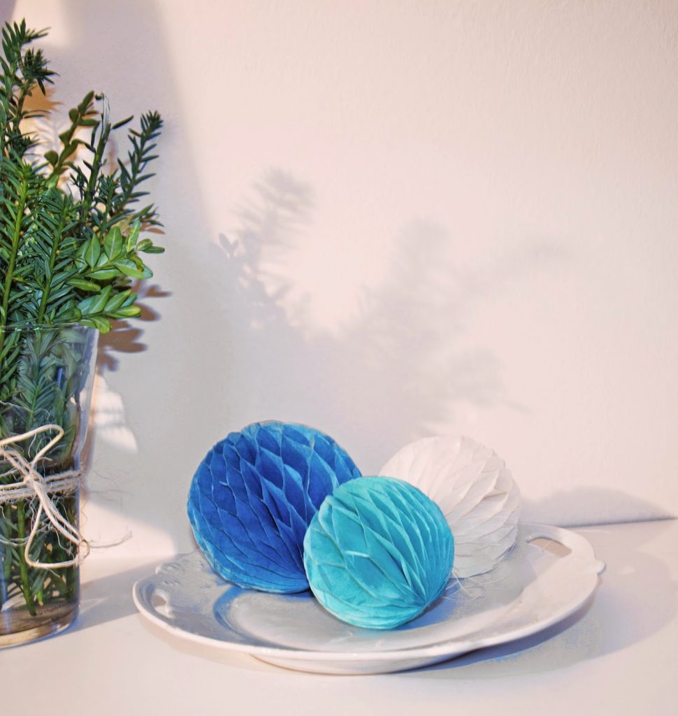 DIY Silvesterdeko zum Selbermachen - Wimpelkette und Honeycombs DIY Silvesterdeko zum Selbermachen - Wimpelkette und Honeycombs