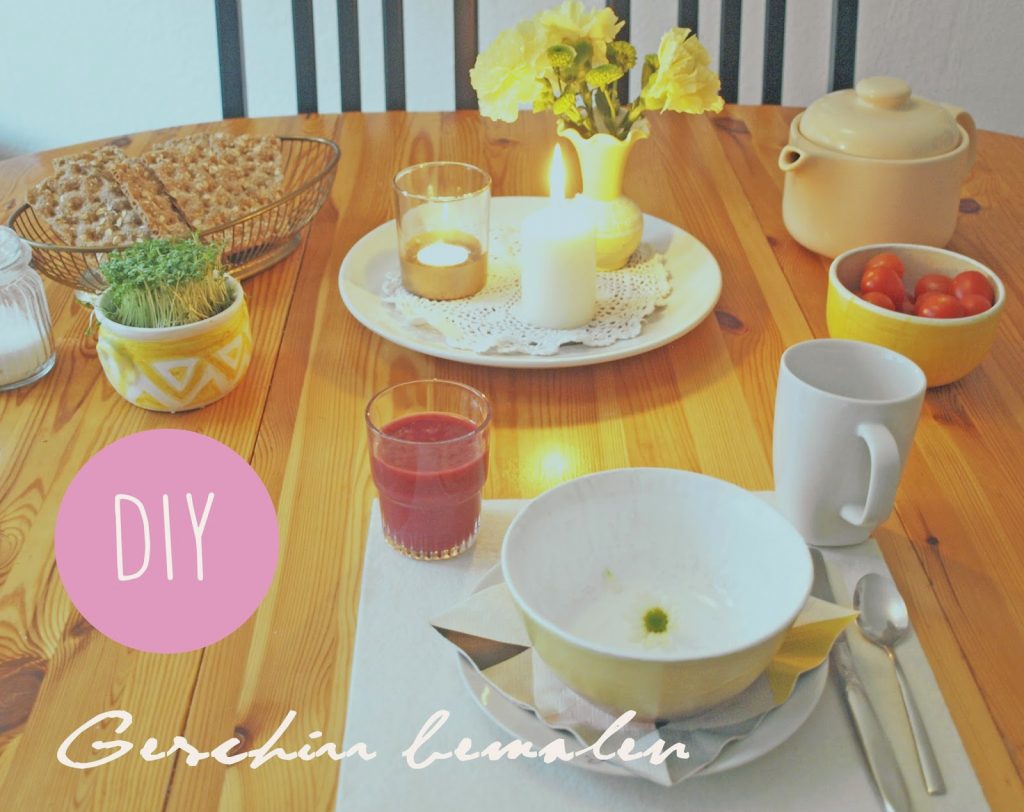 DIY Geschirr bemalen DIY Geschirr bemalen