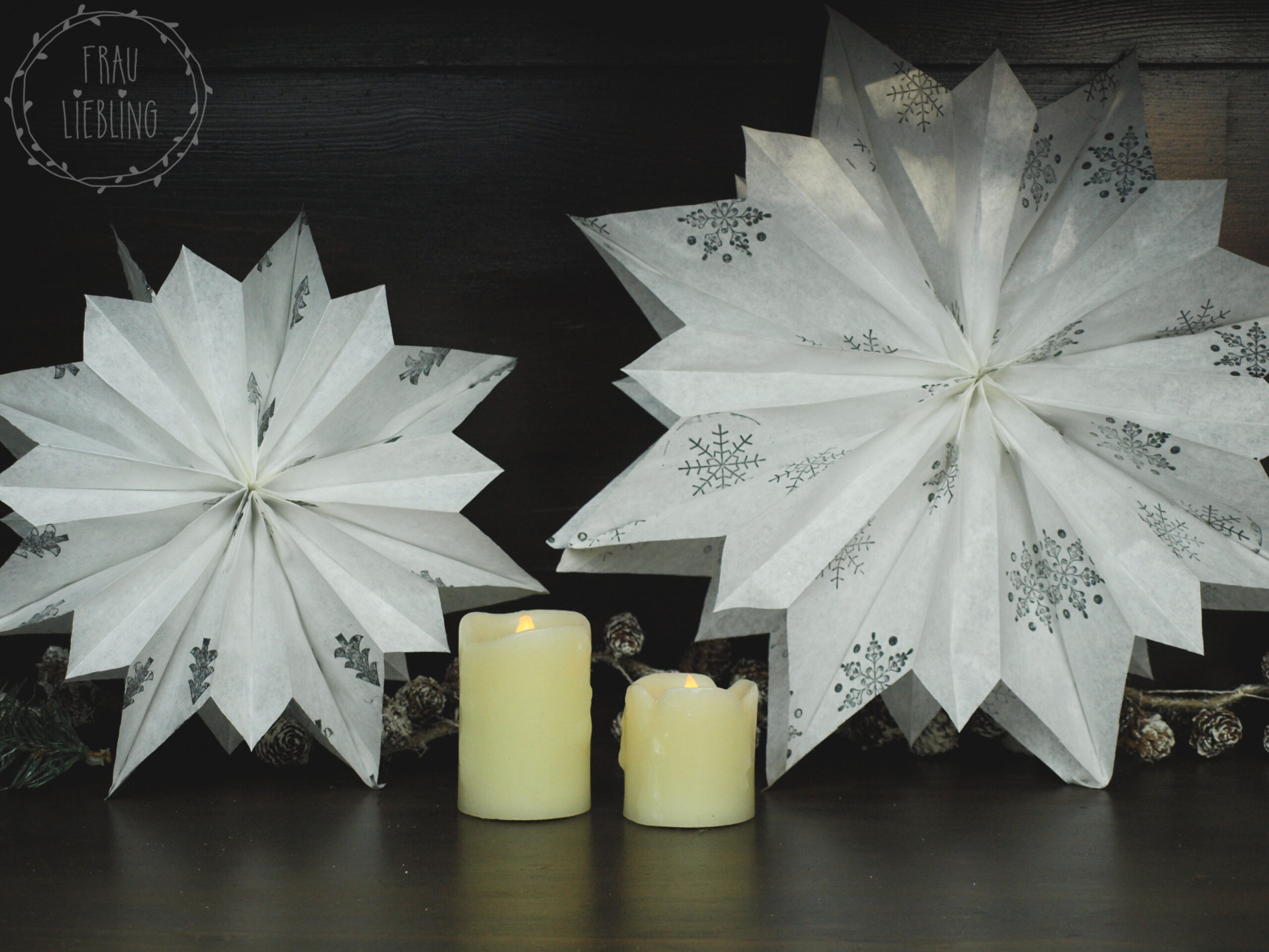 Diy Weihnachtsstern Aus Papiertüten Frau Liebling Diy Blog