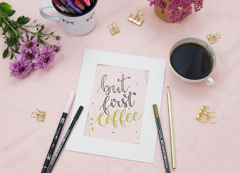 Frau Liebling - DIY Blog - Deko, Geschenke, Lettering - Basic Lettering Guide - einfach Lettering lernen