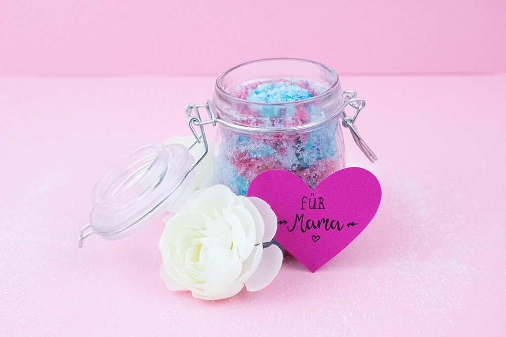 Last Minute Muttertagsgeschenk DIY Zucker Peeling mit