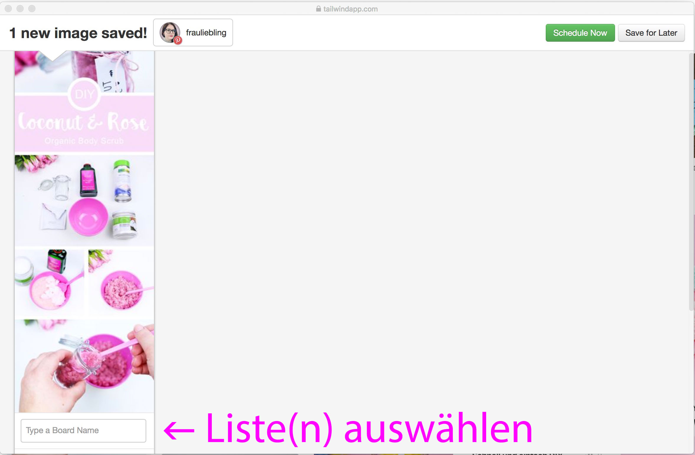 Frau Liebling - DIY Blog, Deko, Geschenke, Lettering, Tipps und Tricks zu Pinterest - versteckte Funktionen, Tailwind