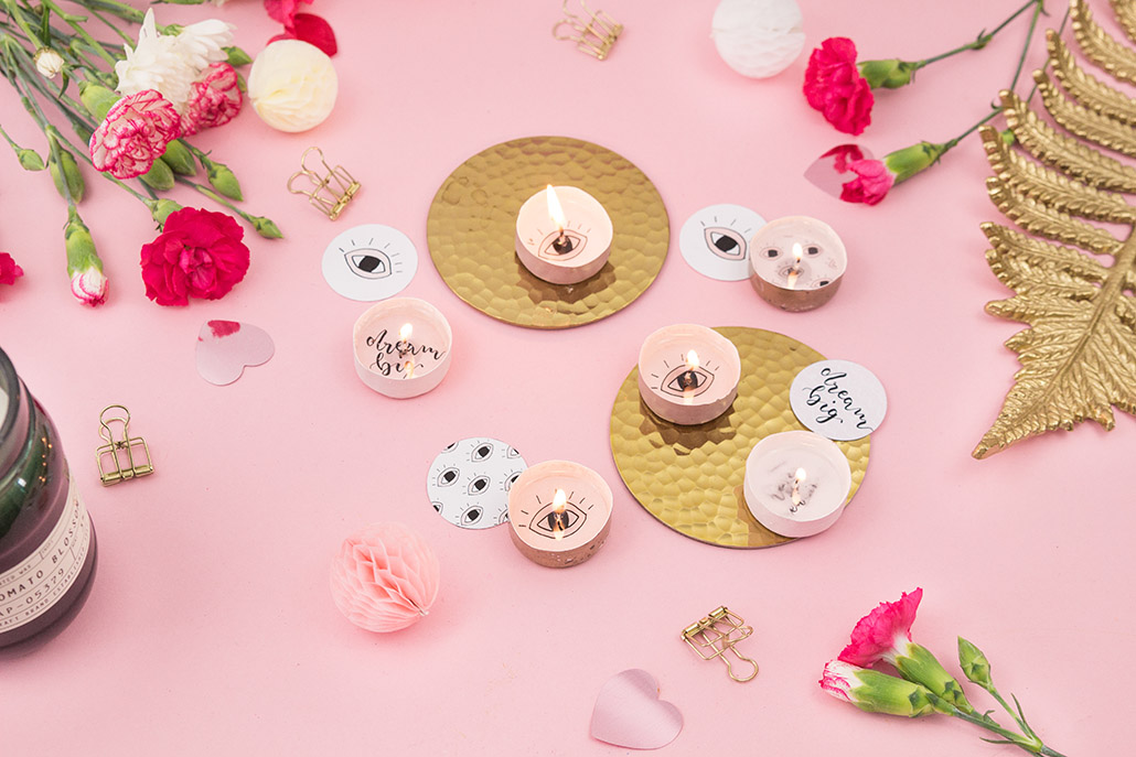 Frau Liebling - DIY Blog - Deko, Geschenke, Lettering - DIY Teelichter mit Spruch selber machen