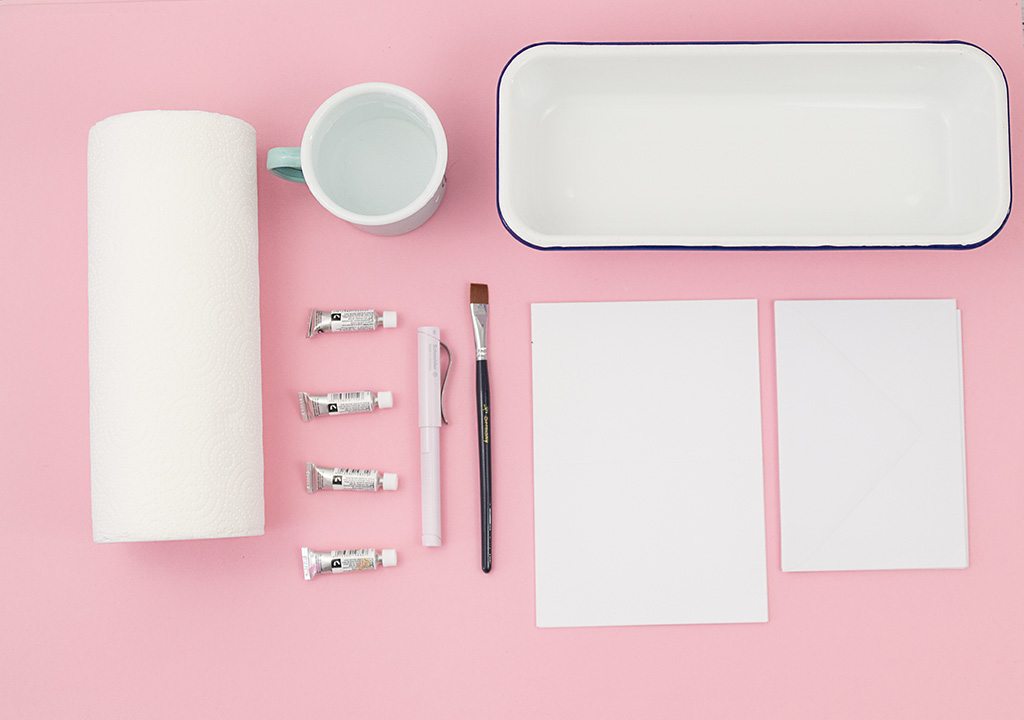 Frau Liebling - DIY Blog, Deko, Geschenke, Lettering - Watercolor Dip Dye Karten selber machen mit Schneider Base