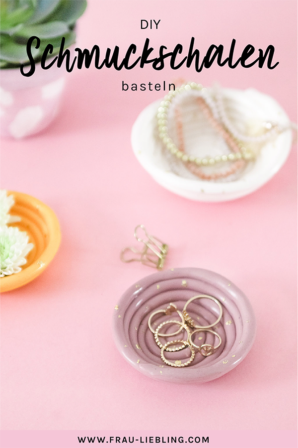 Frau Liebling - DIY Blog - Deko, Geschenke, Lettering - DIY FIMO Schmuckschalen mit Blattgold selber machen
