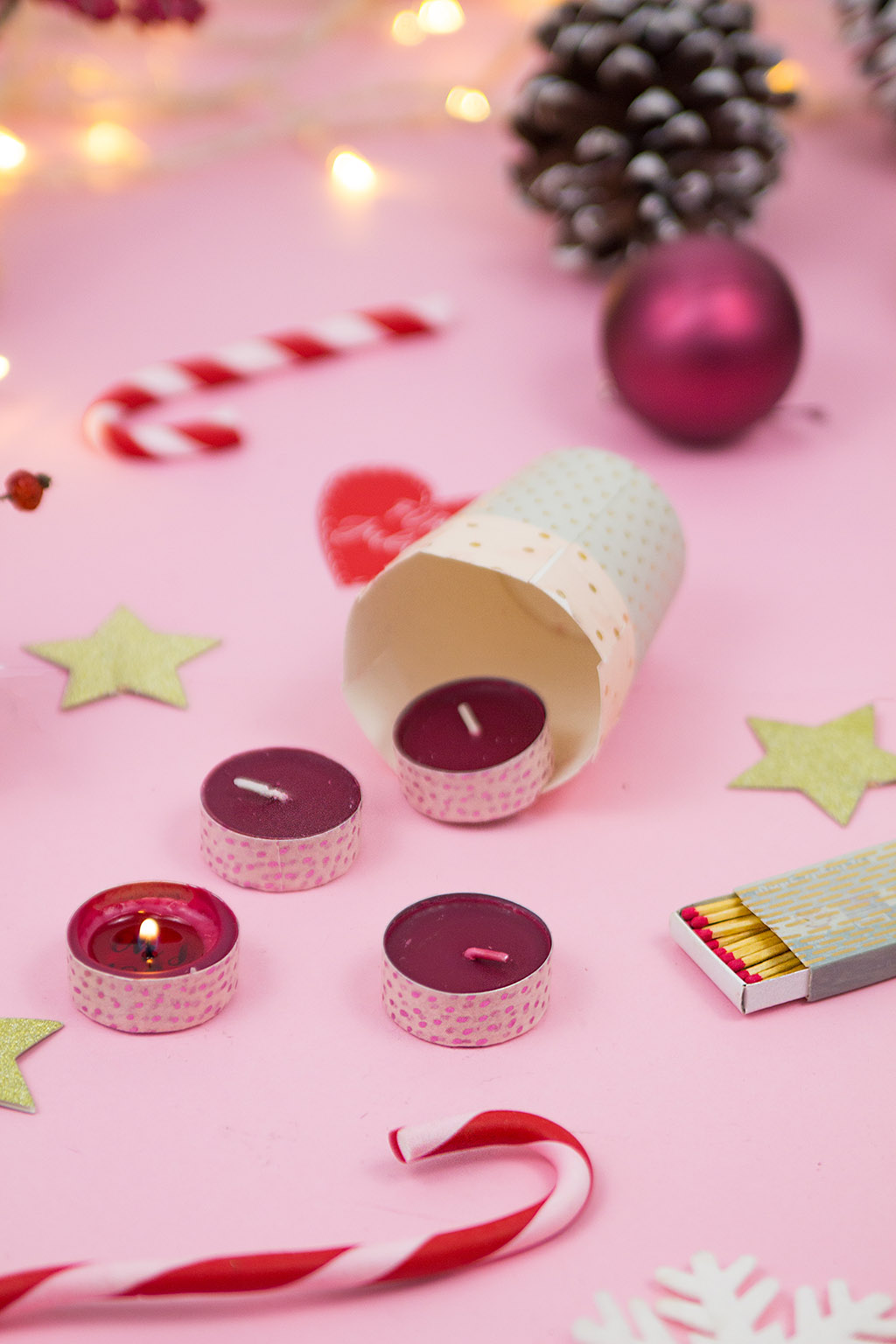 Frau Liebling - DIY Blog - Deko, Geschenke, Lettering - DIY Adventskranz to go einfach selber machen