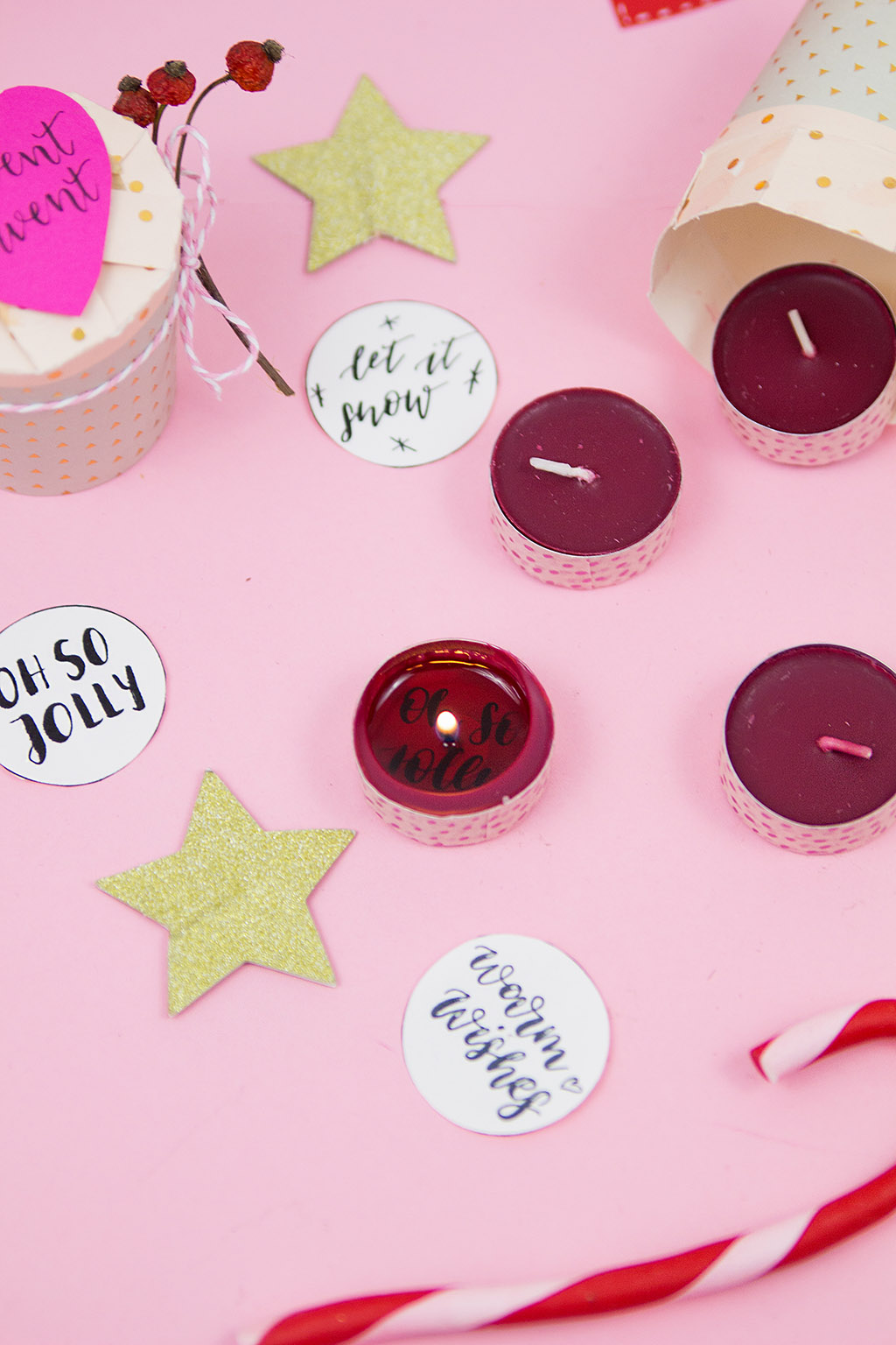 Frau Liebling - DIY Blog - Deko, Geschenke, Lettering - DIY Adventskranz to go einfach selber machen