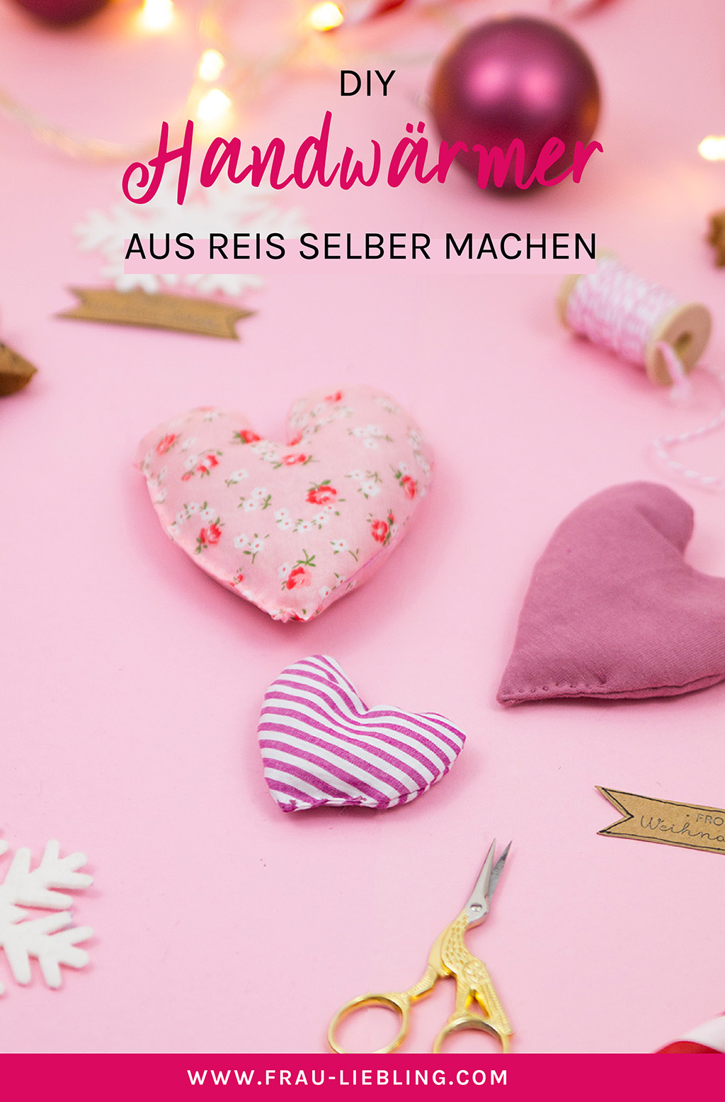 Frau Liebling - DIY Blog - Deko, Geschenke, Lettering - Handwärmer aus Reis selber machen