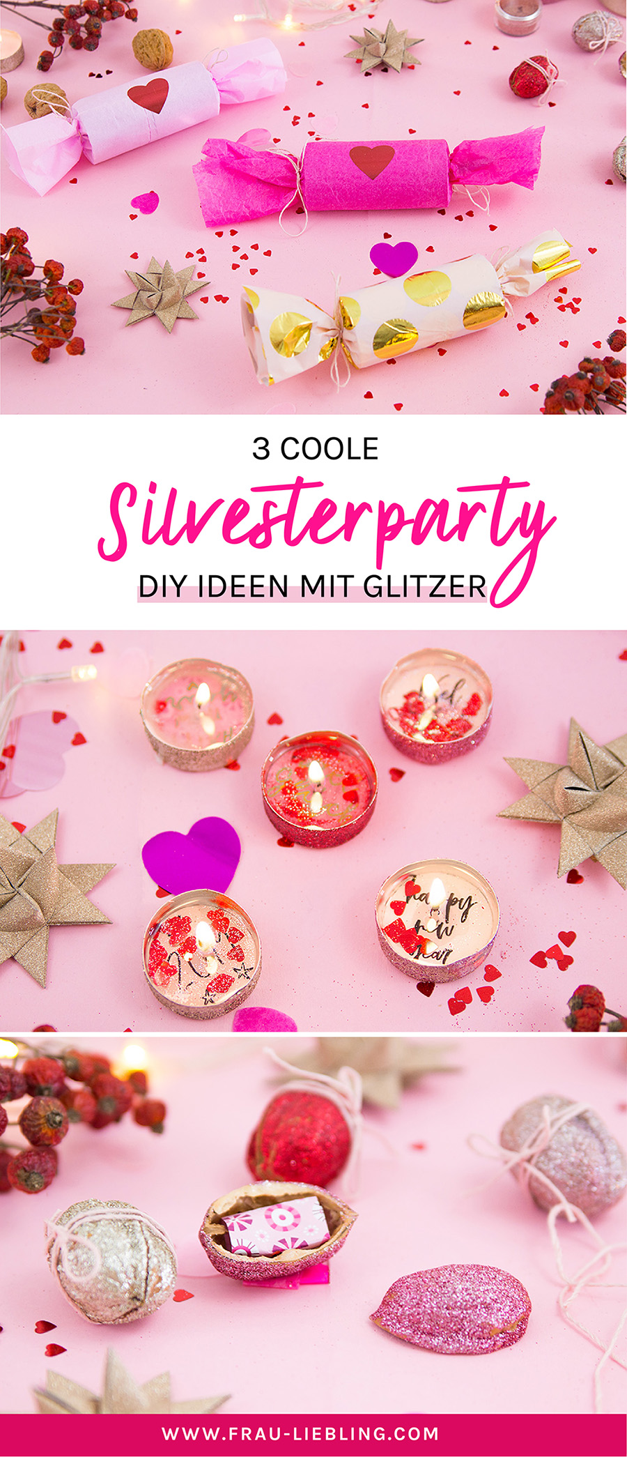 DIY Knallbonbons selber machen - 3 bunte Silvesterparty DIY Ideen