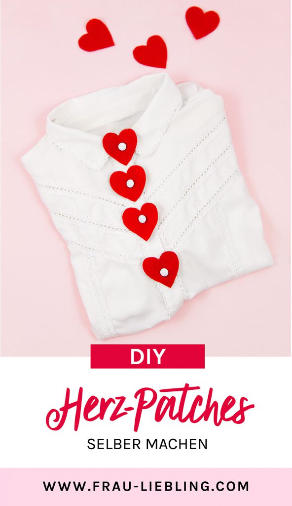 DIY Valentinstag Accessoire: Herz Patches selber machen